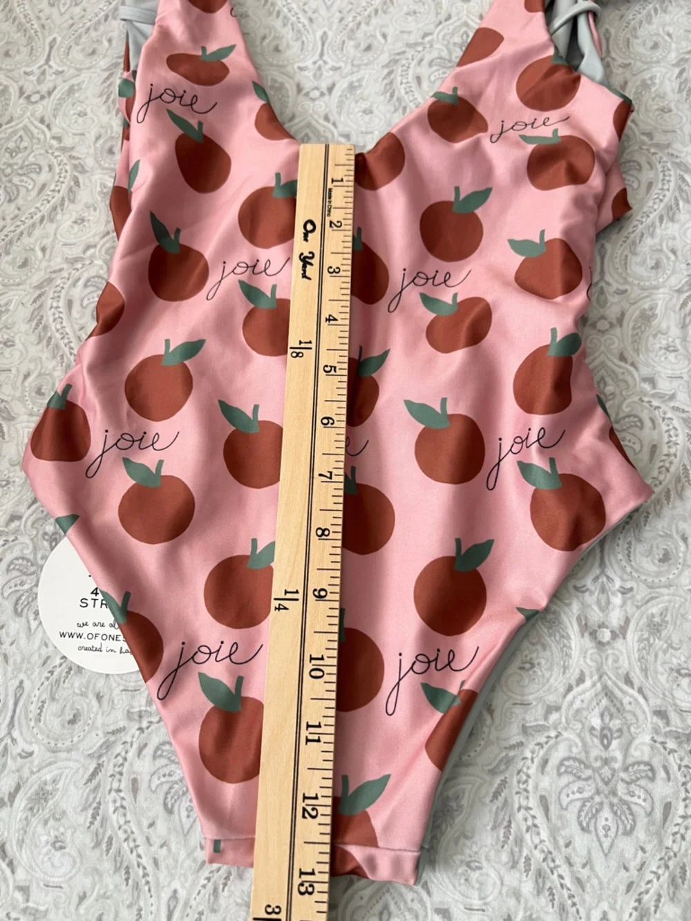 Of One Sea Joie Inn Collab Print Girls Cutout One Piece Swimsuit Size 9/10